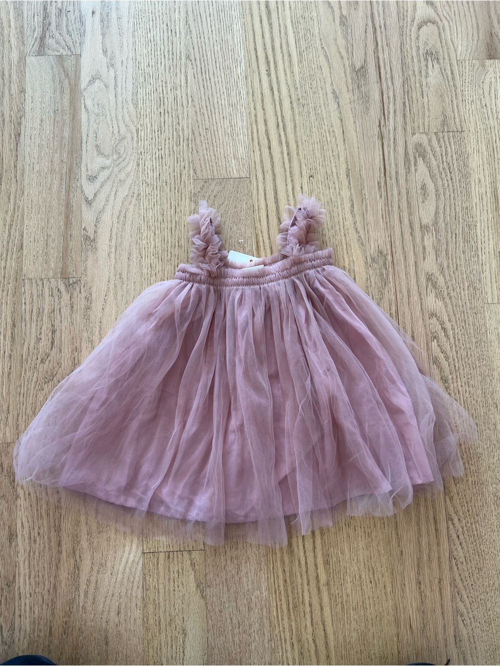 9-12 months Girls Dusty Rose Tulle Party Dress
